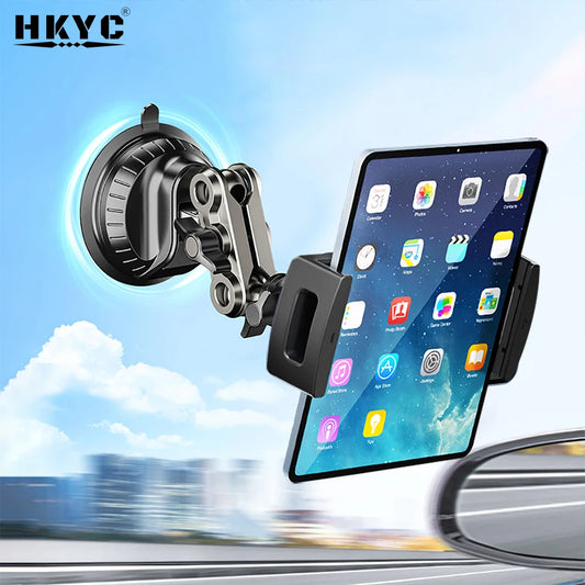Car Tablet Holder Suction Cup Mount 360° Metal Magic Arm for iPad Pro Air 5-13'' Xiaomi Tablet SUV Truck Vehicle Lift Windshield