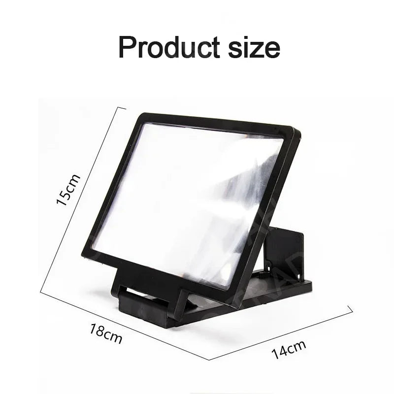 3D HD Mobile Phone Screen Amplifier Stand Video Magnifier Enlarged Screen Holder for Enhanced Movie Watching Experience
