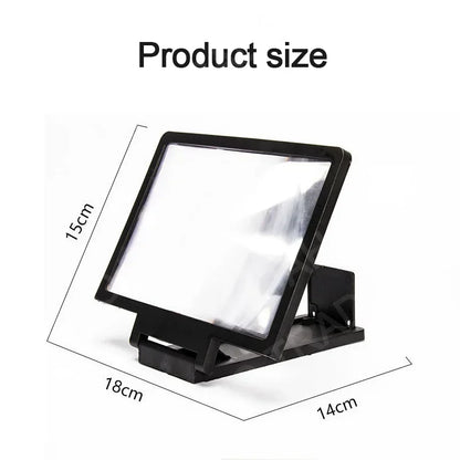 3D HD Mobile Phone Screen Amplifier Stand Video Magnifier Enlarged Screen Holder for Enhanced Movie Watching Experience