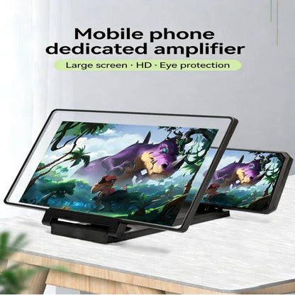 3D HD Mobile Phone Screen Amplifier Stand Video Magnifier Enlarged Screen Holder for Enhanced Movie Watching Experience
