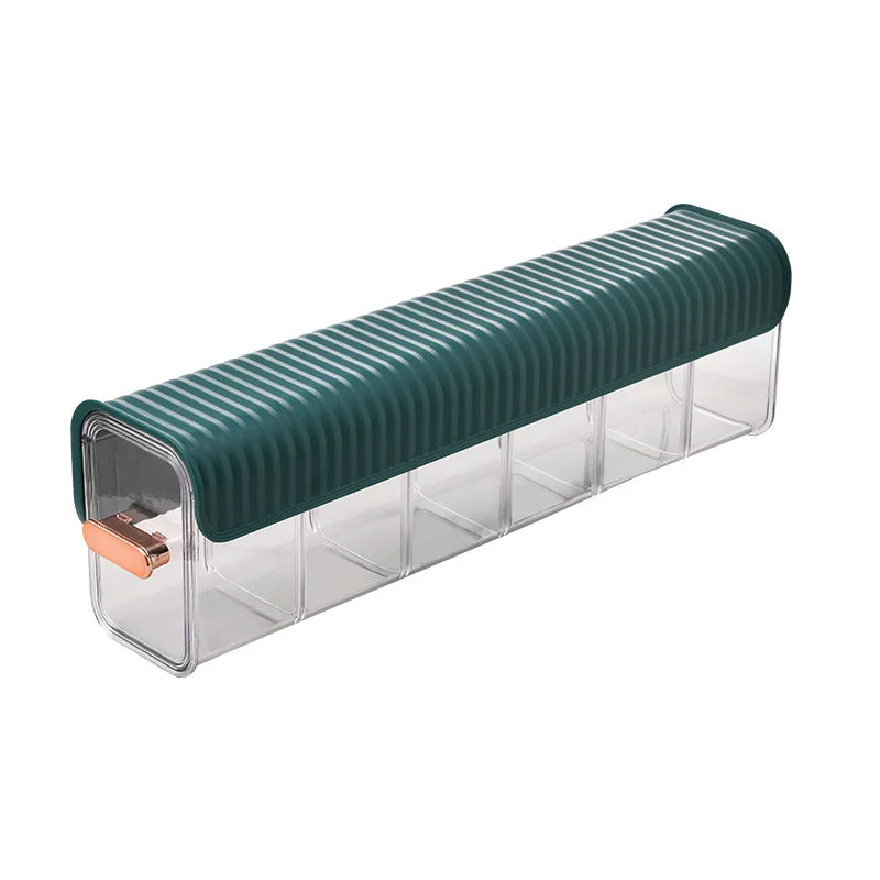 Cable Organizer Storage Box Desktop Cable Management Box with Lid,Power Cord Organizer with 6 Compartments for Office,Home,Desk