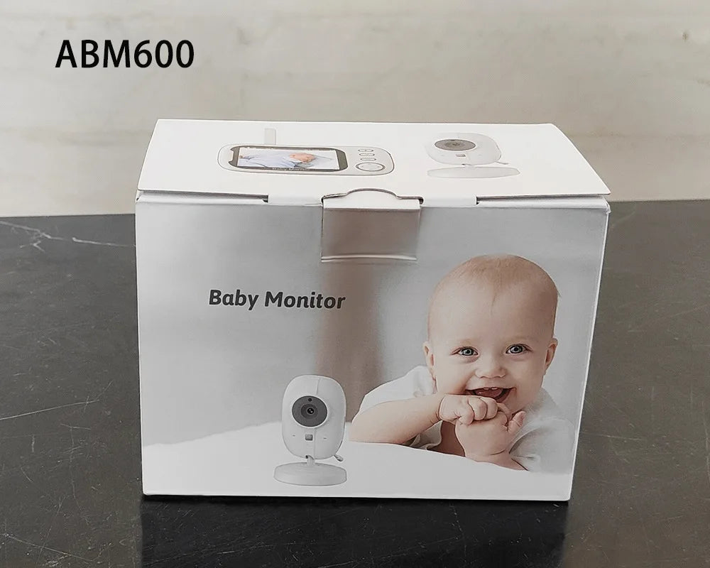 3.5" Baby Monitor with Camera and Audio, 720P Video Baby Monitor, Two Way Talk, Night Vision, Temperature Sensor, Lullabies