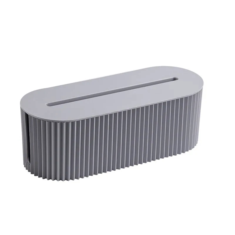 1 Office Cable Organizer with Lid, Large Capacity Cable Organizer, Space Saving Cable Management Box for Desktop Outlets